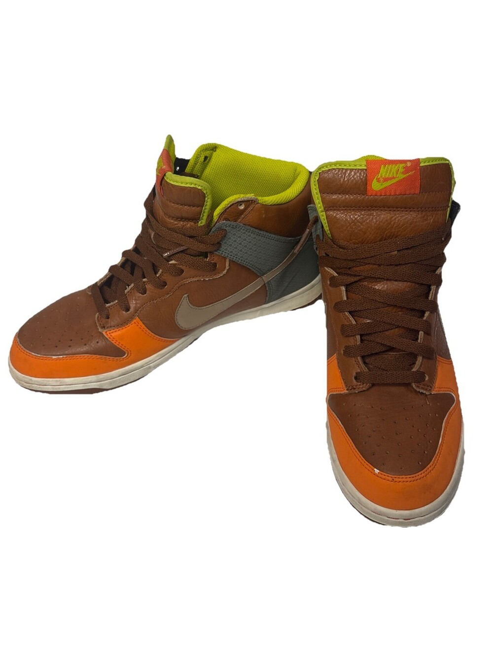 Size 9 - Nike Dunk Premium High Orange Slight Box Damage 312786-891
